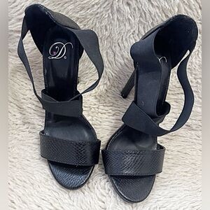 Heart In D - Delicious Black Strappy High Heel Sandals
